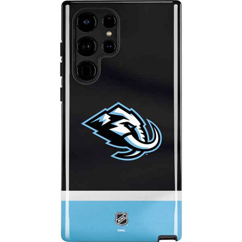 NHL Utah Mammoth Striped Jersey Galaxy S25 Ultra Impact Case
